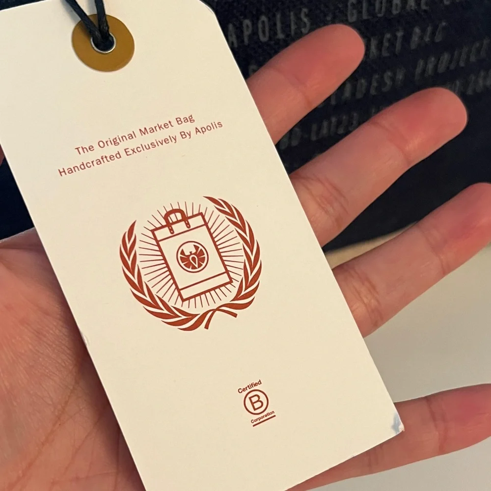 Apolis Global Citizen Jute Tote: Floral Bouquet Design Orig $78 - Picture 10 of 10